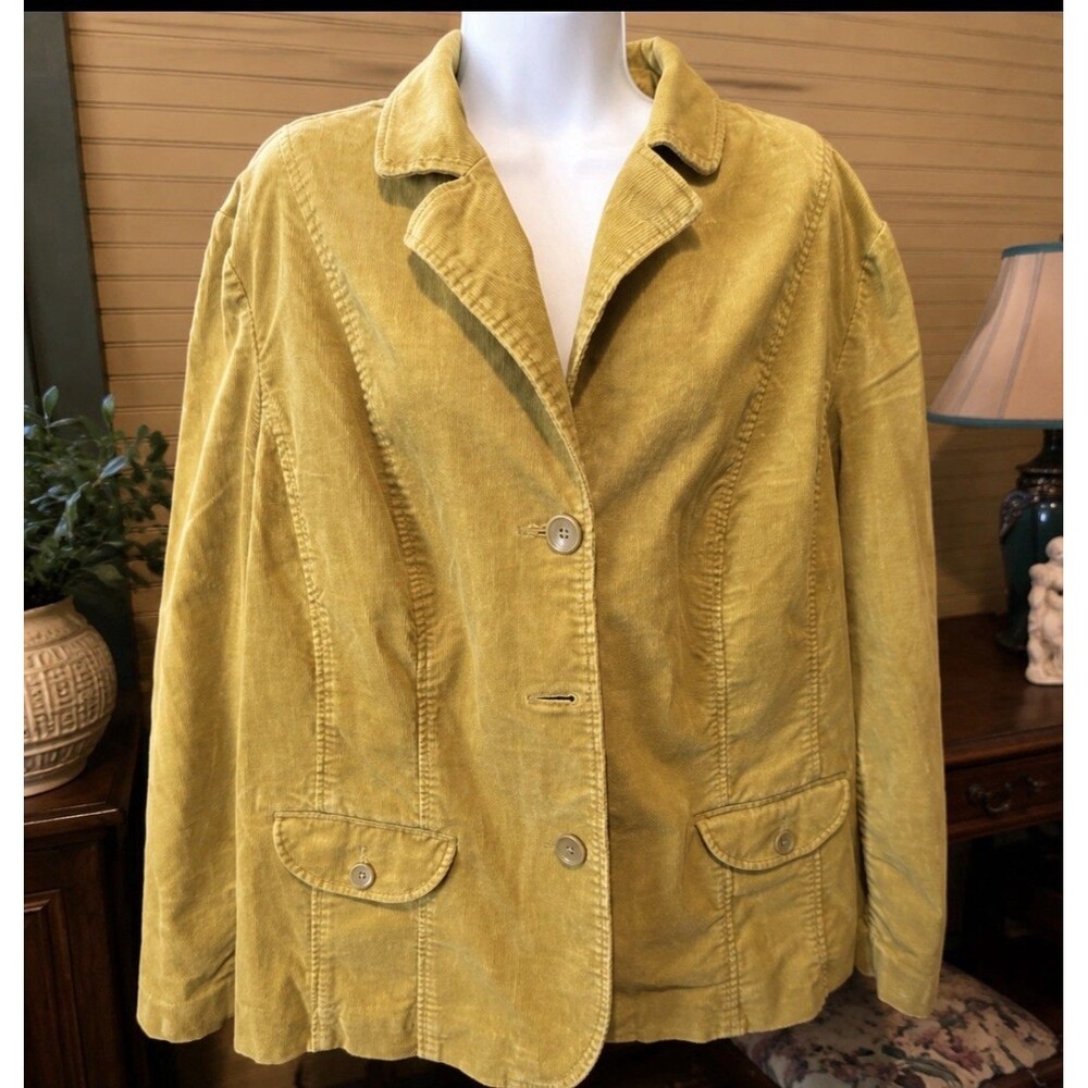 Liz Claiborne Size 20W Women’s Corduroy Jacket Blazer Unlined 52” Bust 26” L